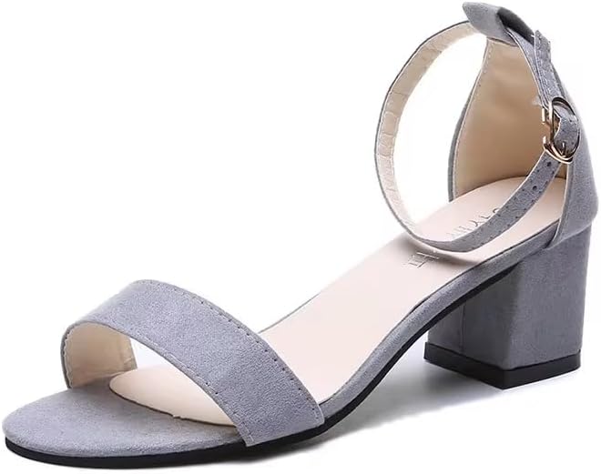 Buckle Ankle-Strap Low-Heel Sandals — view 3
