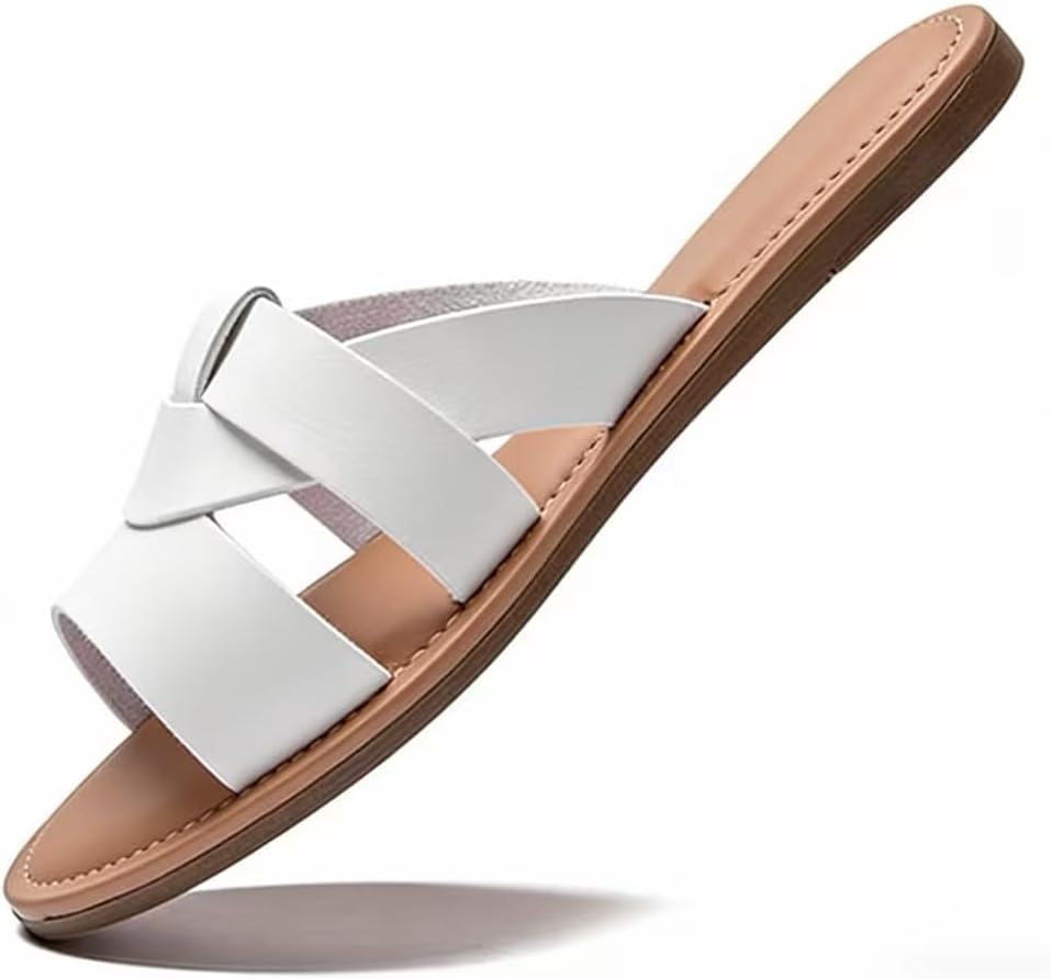 Everyday Woven-Strap Flat Slides — view 4