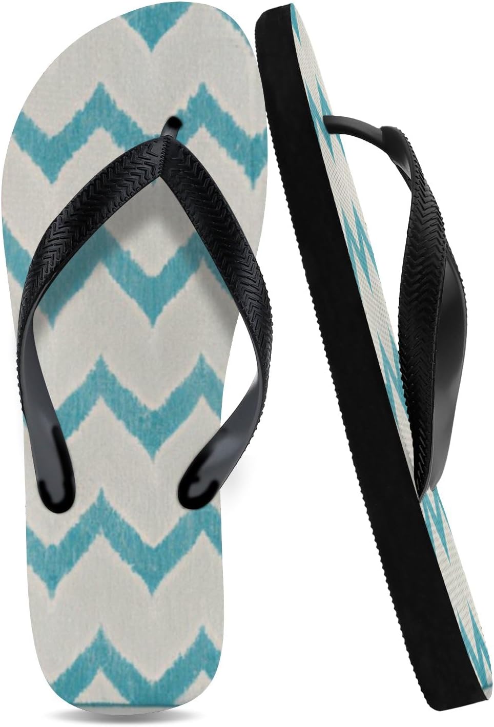 Tropical Pattern Beach Flip-Flops — view 25
