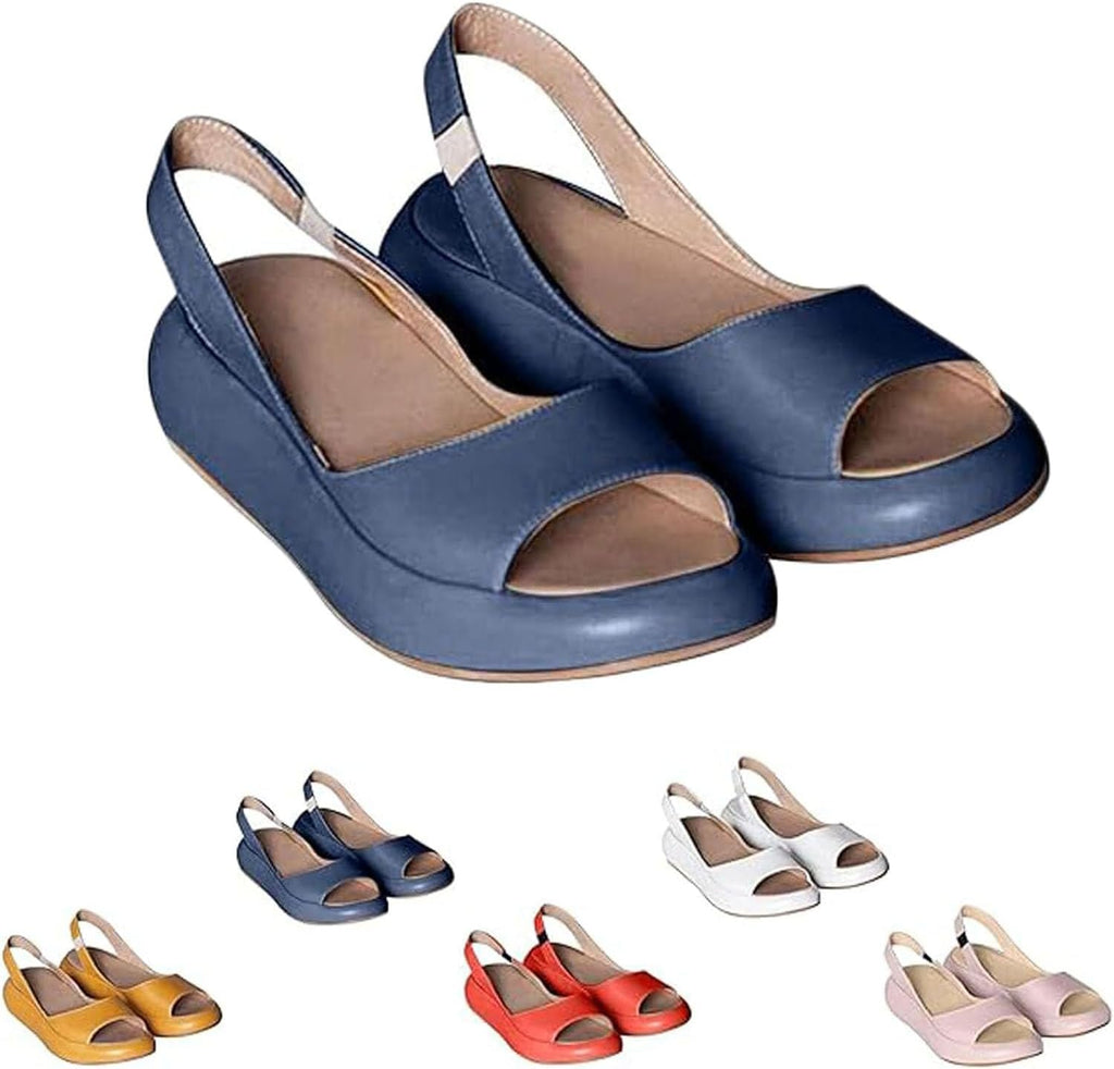 Slingback Platform Wedge Sandals — view 1