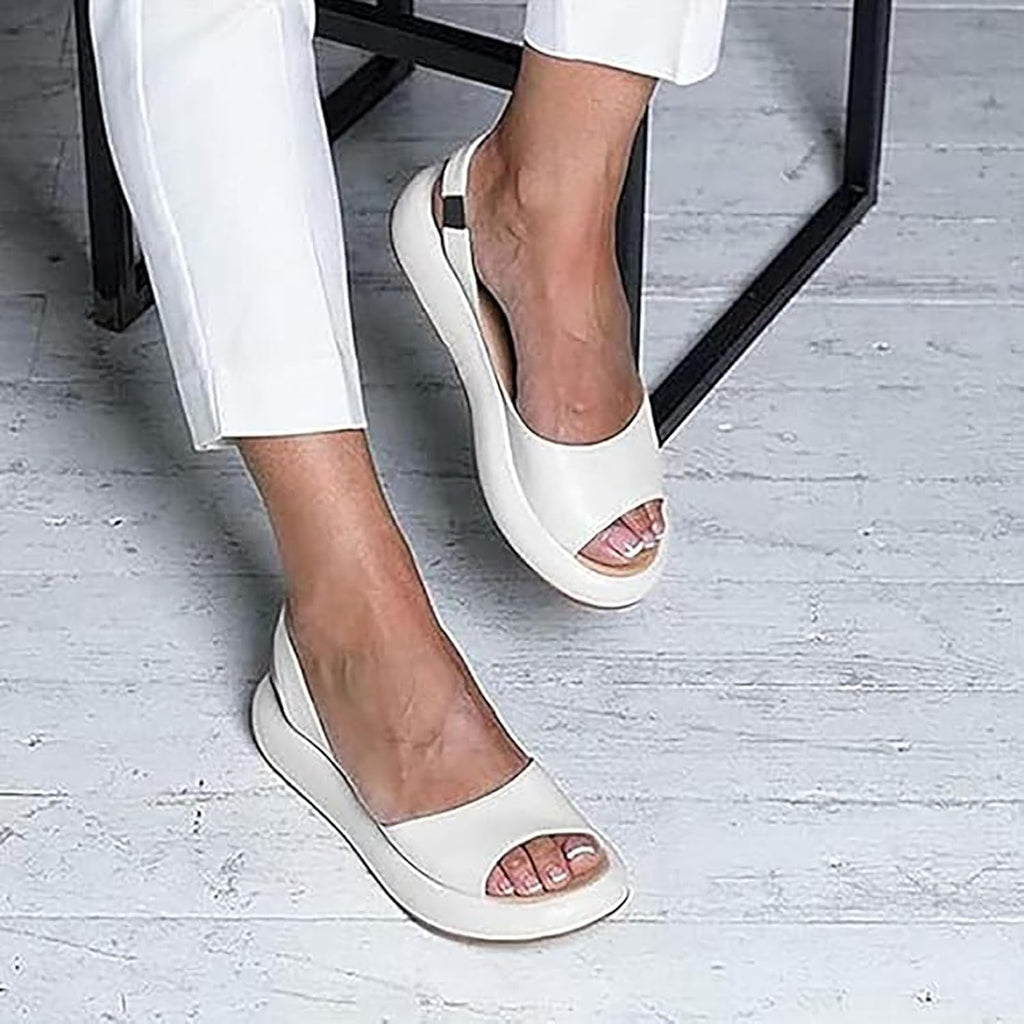 Slingback Platform Wedge Sandals — view 3