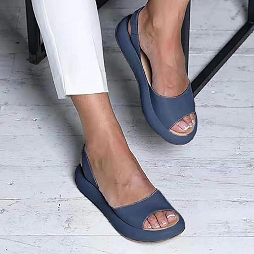 Slingback Platform Wedge Sandals — view 2