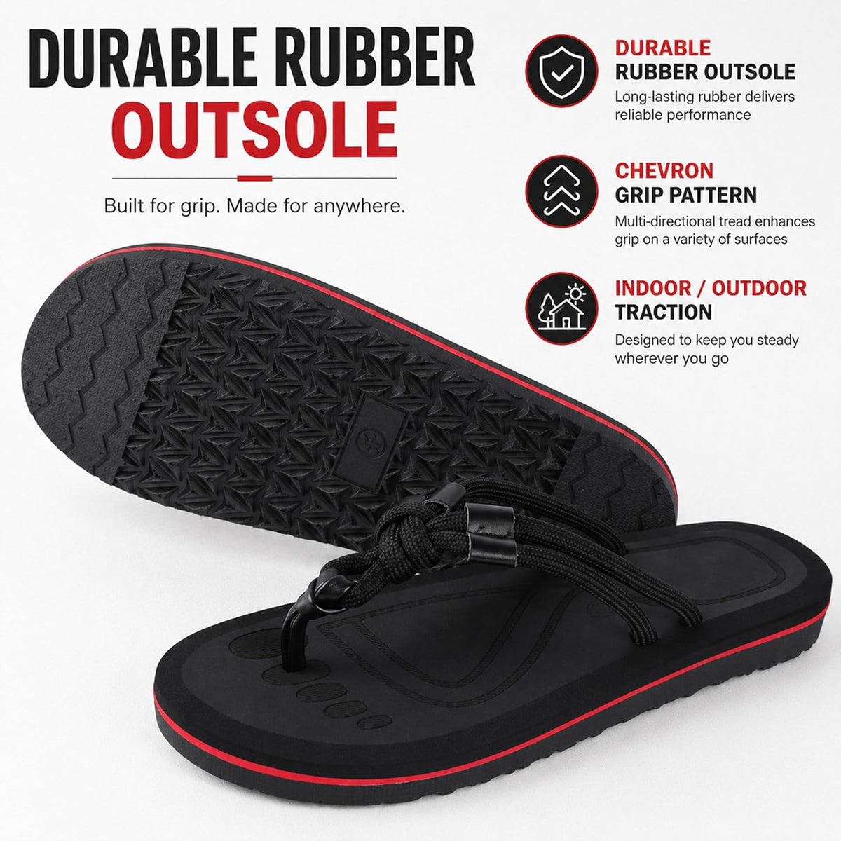 Knotted Rope Thong Sandals — view 6