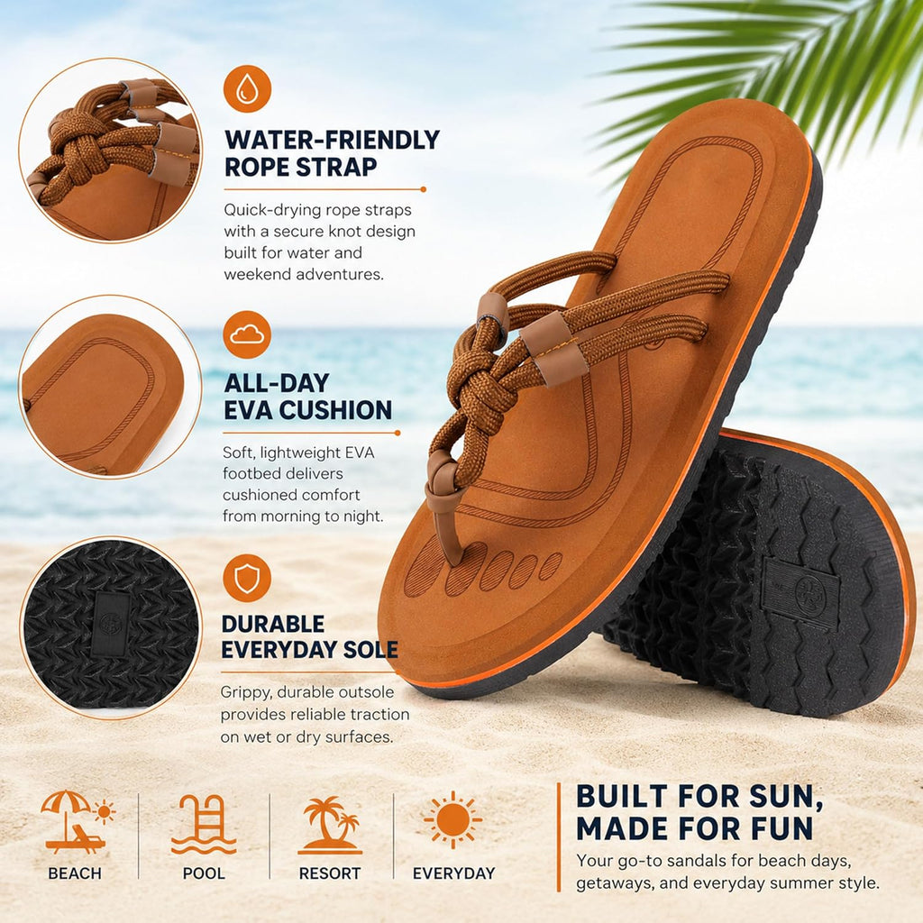 Knotted Rope Thong Sandals — view 11