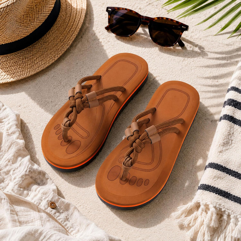 Knotted Rope Thong Sandals — view 10