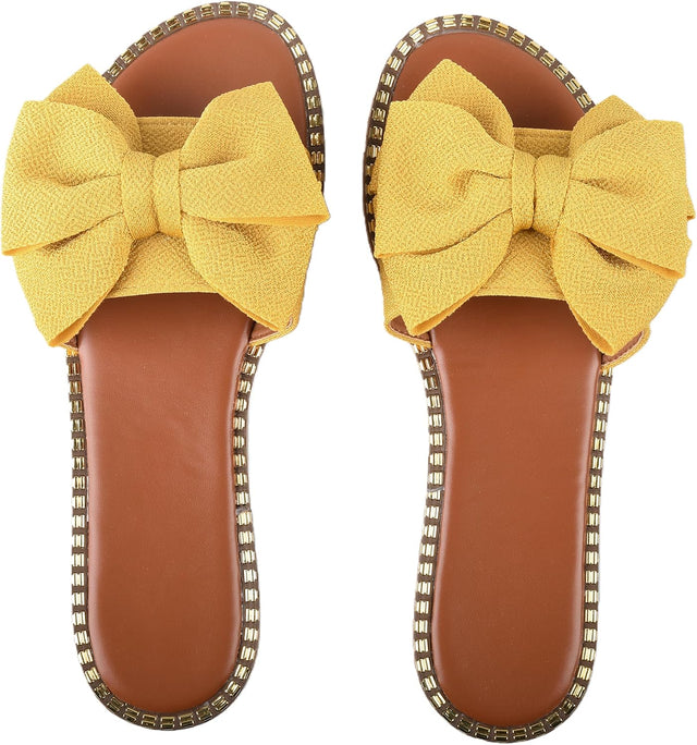Coastal Bow Slide Sandals