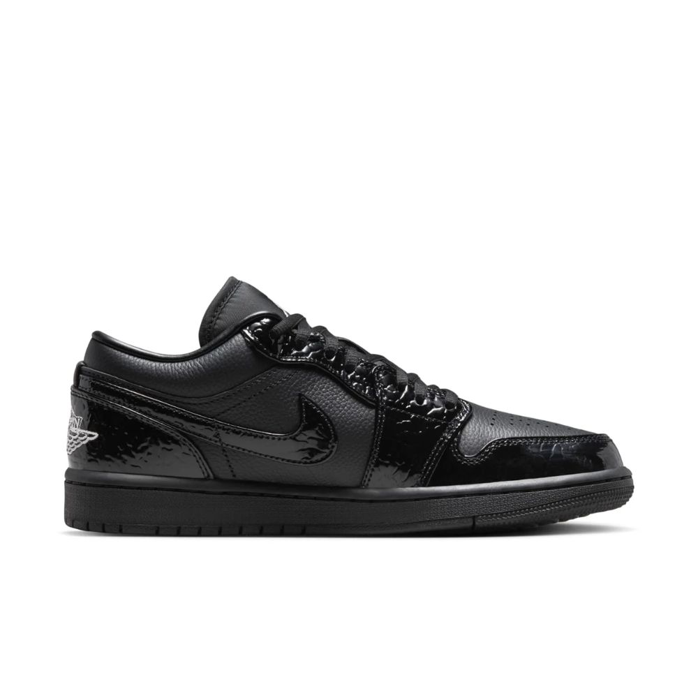 Jordan 1 Low SE Patent Elephant Black (Women's) - HJ7743-010