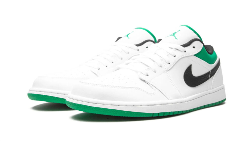 Air Jordan 1 Low "White / Lucky Green" 553558129