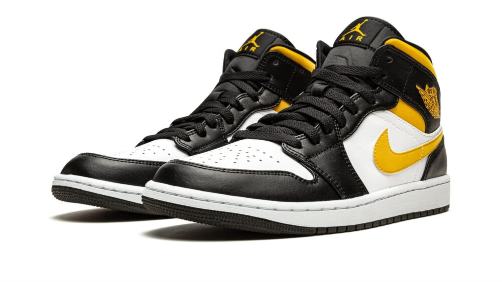 Air Jordan 1 Mid "White / Pollen / Black" 554725-177