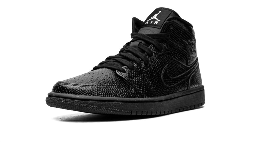 AIR JORDAN 1 MID WMNS "Black Snakeskin" BQ6472-010
